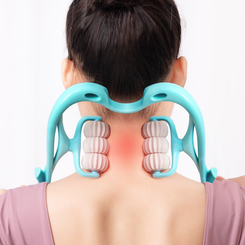 6-Wheel Neck Massager Roller – Instant Neck & Shoulder Pain Relief