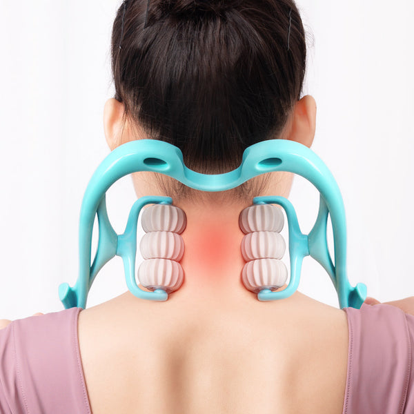 6-Wheel Neck Massager Roller – Instant Neck & Shoulder Pain Relief