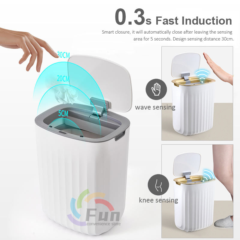 Smart Sensor Trash Can – Automatic Touchless Garbage Bin with Lid