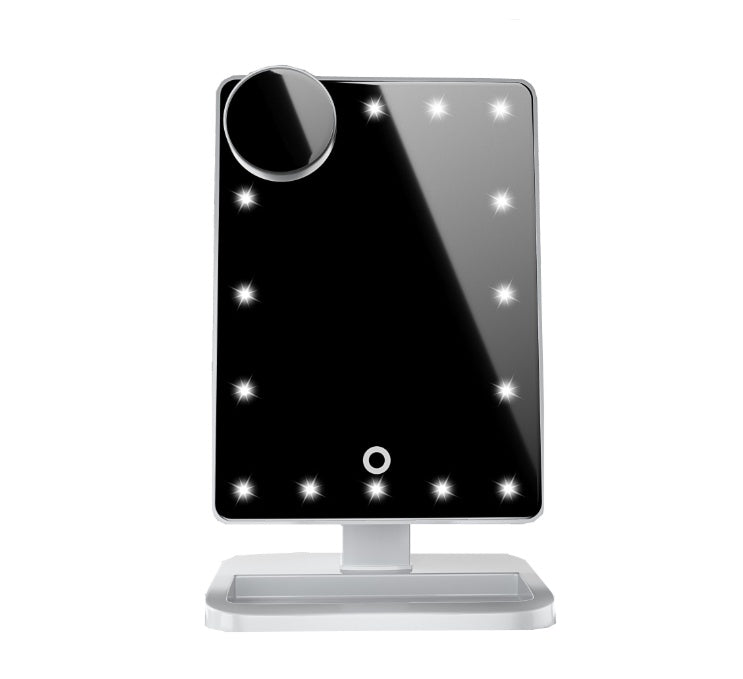 GlowMirror Pro™ – Perfect Makeup with Smart LED + Built-in Speaker