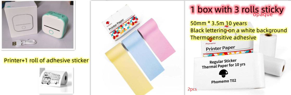 Smart Mini Bluetooth Thermal Printer – Portable Wireless Label & Photo Printer