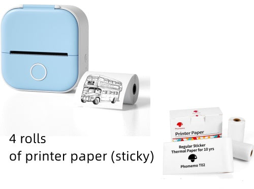 Smart Mini Bluetooth Thermal Printer – Portable Wireless Label & Photo Printer