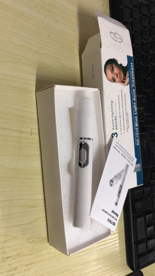 Blue Light Acne Treatment Pen – Skin Repair Device for Acne, Scars & Wrinkles